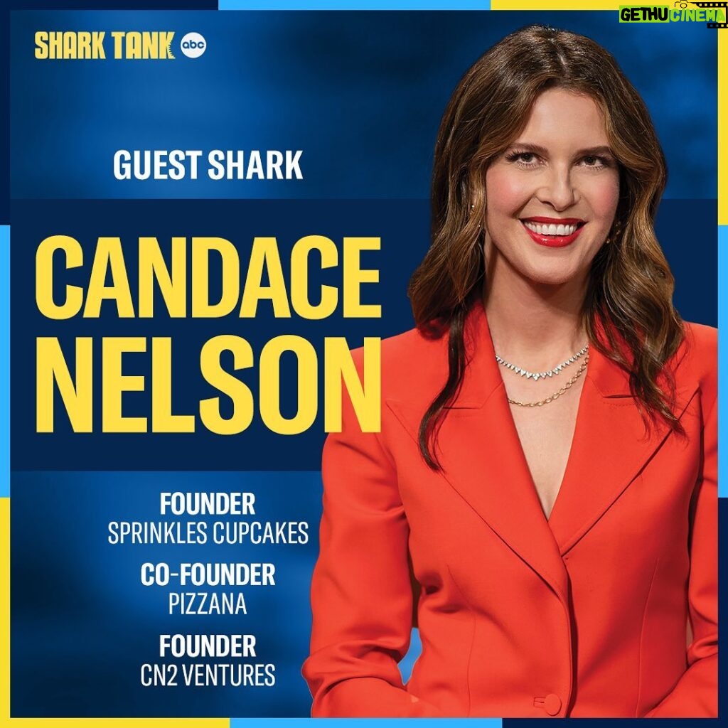 Candace Nelson Instagram - This news is sweet as can be: @candacenelson is joining #SharkTank as a Guest Shark this season! 🧁 Don’t miss the premiere Sept 29 on ABC and Stream on Hulu.