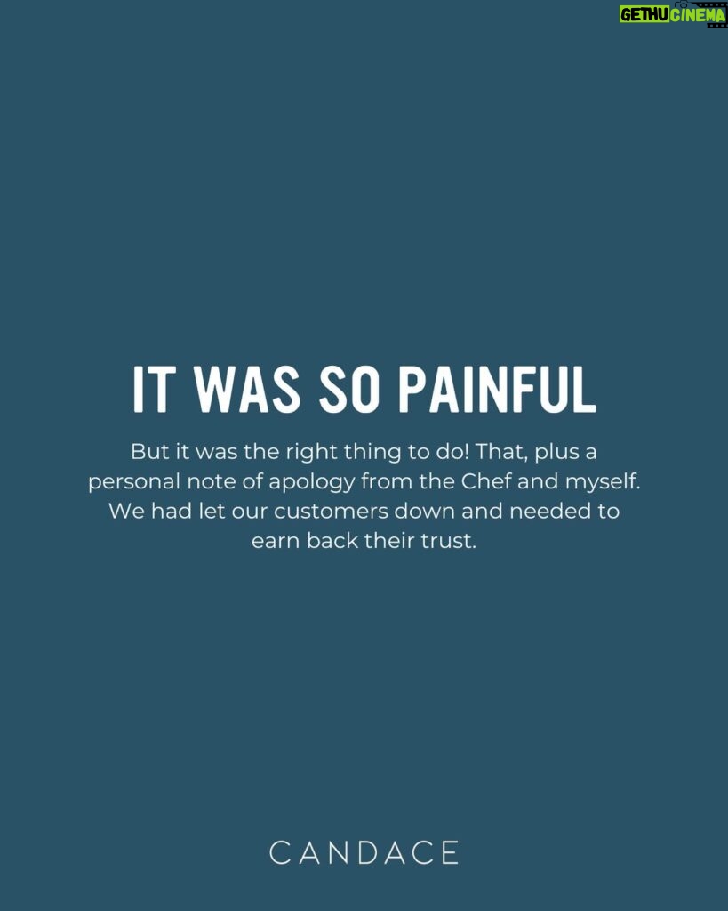 Candace Nelson Instagram - I lost SO MUCH money from this HUGE business mistake... 👇🏼👀 It was 2018, Pizzana’s first Academy Awards night... With all the Oscars parties, we expected a very busy night for takeout. We called in extra staff, bought more ingredients, and folded HUNDREDS of boxes. The orders started coming in, but it quickly turned into chaos... 🚨 We started to get overwhelmed, but in our eagerness to please everyone, we just kept taking orders. As hard as we tried we just couldn’t keep up. Orders were hours late, some never made it out, and we lost track of who received what. Then came the storm of texts... 🚨🚨 Friends and acquaintances, all frustrated, asking, “Where’s our food?” Instead of celebrating a record night, we spent the next day apologizing, refunding every order, and giving out gift cards. What should have been a great sales day was a DISASTER! As a brand new business, refunding a full night of sales and giving out gift cards on top of it HURT! But it was the right thing to do. That, plus a personal note of apology from Chef Daniele and myself. We’d let our customers down and had to make it right. 🍕 Looking back, we learned so much about what to do (and what not to do) in the business - and we’re MUCH better off for it! 👀 Do you want more personal stories and weekly inspiration for building your business & brand? Comment “NEWSLETTER” and I’ll send you the link to sign up! #entrepreneurialmindset #entrepreneurialmotivation #businessmistakes #womenentrepreneurship #womenentrepreneur #businessownerlife #pizzana #candacenelson #businessmotivational