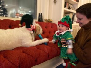 Candice Bergen Instagram - Elf with sort of reindeer and Elf Mom.