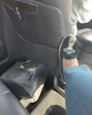 Candice Bergen Instagram - Not to muddy the waters but I am also wearing my favorite Alien Abduction sneakers. I am a symphony of illustration.