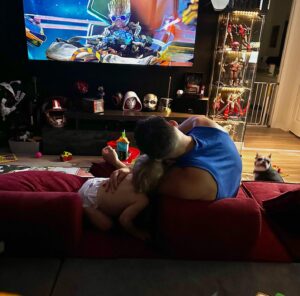 Candice LeRae Instagram - Happy Anniversary to the Jim to my Pam, the Bandit to my Chilli, the Carl to my Ellie, the Jack to my Sally, the Peter to my MJ- @johnnygargano 

I can’t believe 7 years ago we were getting married and packing up to move in with Tommaso in Orlando. I can’t believe I get to call you my husband and watch you be the best dad ever. Cheers to 7 years. I love you in every universe 3000. 💚