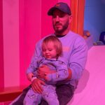 Candice LeRae Instagram - Exceeded expectations. Quill definitely thought it was the happiest day ever of his life…. Even if Bluey and Bingo were a little bigger than he expected them to be for real life. 🩵💙🧡💛🤎