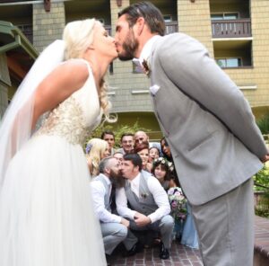 Candice LeRae Instagram - Happy Anniversary to the Jim to my Pam, the Bandit to my Chilli, the Carl to my Ellie, the Jack to my Sally, the Peter to my MJ- @johnnygargano 

I can’t believe 7 years ago we were getting married and packing up to move in with Tommaso in Orlando. I can’t believe I get to call you my husband and watch you be the best dad ever. Cheers to 7 years. I love you in every universe 3000. 💚