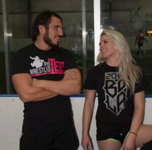 Candice LeRae Instagram - Happy Anniversary to the Jim to my Pam, the Bandit to my Chilli, the Carl to my Ellie, the Jack to my Sally, the Peter to my MJ- @johnnygargano 

I can’t believe 7 years ago we were getting married and packing up to move in with Tommaso in Orlando. I can’t believe I get to call you my husband and watch you be the best dad ever. Cheers to 7 years. I love you in every universe 3000. 💚
