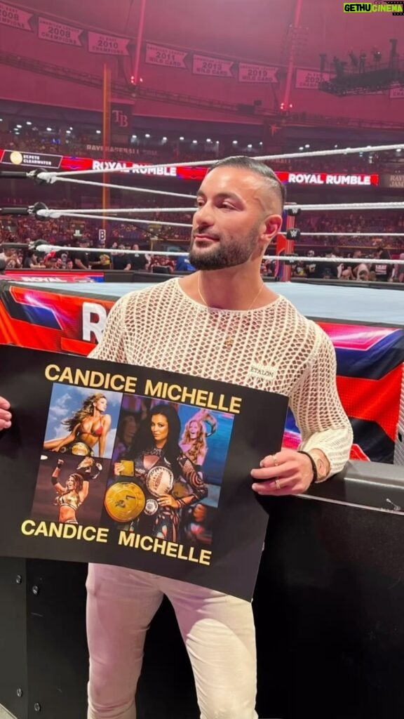 Candice Michelle Instagram - Happy #royalrumble I’m there in spirit thanks to @itsalbie bringing me ringside! Thanks for all the great memories @wwe is it time for a comeback!?