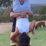 Candice Michelle Instagram - Challenge accepted! #thechamp Putting the #worldsstrongestback to the test! #coupleschallenge #thegoodlife #houseofhealing