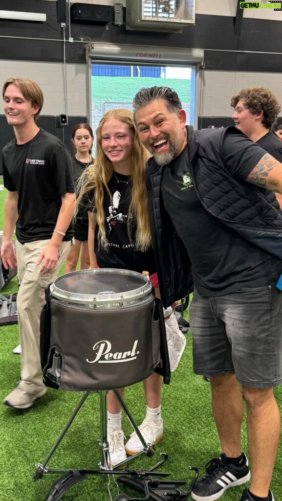 Candice Michelle Instagram - So proud of our daughter @akiannerose for being the only incoming freshman to make snare on the #drumline. 2nd female in the schools history since 1981! @laketravispercussion @ltcavband #drummergirl Thanks to… @jake_drums31 @ltmsband #akiannerose @mike.weeble.boerum @lifeafterdeathtattoo
