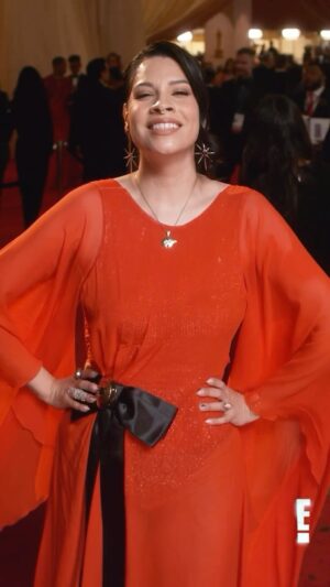 Cara Jade Myers Instagram - GLAMBOT  X  OSCARS 2024

I have a couple Easter eggs in my look!

1) I have 2 red handprints for MMIW - one on my left arm & one on my right leg. I was hoping they would show through more. But they’re there!!

2) My wombaka (I’m probably butchering the spelling) pin! I got it at @sharpsindianstore in OK. And it’s a traditional piece worn by Osage women to indicate your marital status. Mine is on my bow. 

3) My makeup. On each side of my eyes I have 4 dots - one for each Kyle sister. 

4) My jewelry. I took my family with me! My Osage sis: @dancingbluestones bracelet. My aunt @dinahuntinghorses necklace. She gave that to me on my 21st birthday. And my ring is made by my dad @terrencecampbell79 

5) My new tattoo on my right wrist. It’s my tribe’s traditional name. So everyone knows I take my ancestors with me in all these spaces. Preparing them for the next generation. 

6) My hair has 2 buns in the back- a tribute to Anna’s hair in the movie! 

Thank you @enews & @colewalliser for the always fun & amazing Glambot!!!

Dress: @georgeschakraofficial 
Shoes: @jimmychoo 
Hair: @andrewdylanhair 
Make up: @kateglanfield 
Stylist: @highheelprncess 
Mgr: @crtnypetrakis 
PR: @personapr