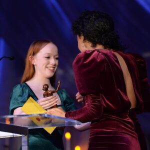 Cara Ricketts Instagram - That’s me looking back @amybethmcnulty still half shook. I didn’t write a speech, so I winged it but looking out at the wonderful sea of people might have made me a little nervous.

I want to take the chance here to thank and mention everyone that I may have missed. 
I wanna shoutout the wonderful women who I had the honour of sharing the category with @thejessicagreco @karenrobinsonofficial @anastasiaphi11ips #kristamorin You all are amazing! 
It was a night of #gratitude for me . I started with my Mother and Aunty but I missed the rest of my family. You have been there for me in so many ways - you are all truly my foundation and inspiration.

Alicia Jeffery my agent/friend who has been there “from the bottom “ @characterstalentagency agency but I also want to make sure that I included everyone at the characters who have been kind and true team players. As well as my wonderful team in NYC @a3artistsagency and LA @mckeonmyones_ent I’m so thankful for your support it’s helps more than you know.

@stephaniecastingroom thank you for having faith that could do this part and many others

@moirawalleybeckett @mirandadepencier @shernfern and so many other members of the #awae team. Thank you for creating this part and choosing me to play it.  Anne of Green Gables is as Canadian as it comes and to have the gift of playing a (reimagined) part in that story that includes someone WHO LOOKS LIKE ME is a treasure that I hope will continue in #canadiancontent and the telling of #Canadianhistory (and the world history too while we’re at it) thank you to @cbc and @netfilx for rockin’ wid it. I continue in the comments