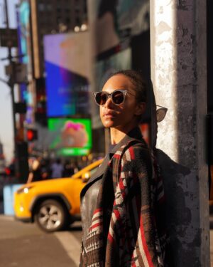 Cara Ricketts Instagram - When you meet @leovportraits on your way to rehearsal. #streetstyle #streetphotography #actress
