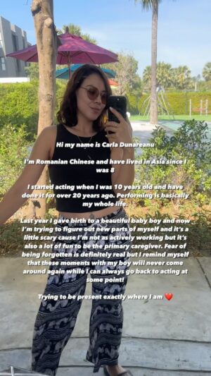 Carla Dunareanu Instagram - Being a mom is hard. It feels like you have to shed your whole old self and become someone new. 🥲❤️