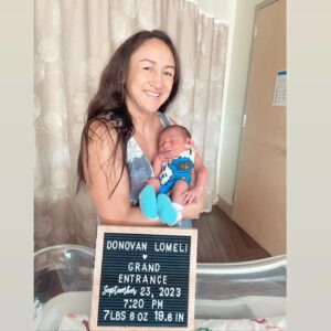 Carla Esparza Instagram - And nowww, introducing, Donovan Lomeli! 9-23-23 😍💙💙💙
Best day of my life 🥰
.
5 hours of active labor, 20 minutes of pushing with zero tearing, and our healthy baby boy was here! We are now resting at home, and loving on our little guy. He’s already SO strong and rolling over at 3 days old 😳💪🏽. So in love 🥰💙
.
Sorry if responses take a bit, just enjoying these precious moments. ❤️