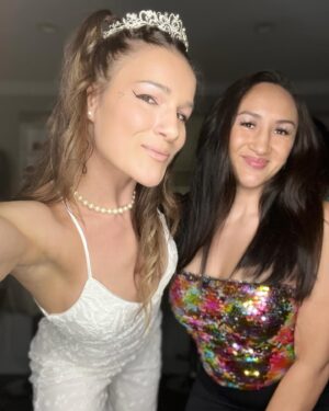 Carla Esparza Instagram - What a fun 24hr turnaround trip to Chicago to celebrate my soul sista @feliceherrig saying goodbye to the single life! What bachelorette party is complete without an inflatable p⭐️nis 😂?!
In all seriousness, I’m so freakin happy that Felice has found the partner that balances and completes her. There are VERY few people I would have made this trip for as a new mom, but I wouldn’t have missed this for the world. I think it’s a testament to the amazing friendship we have built over the course of  13 years! We relate to each other on so many levels having been on this wmma road for so long. I’m so grateful to have a friend who is so sweet, dedicated, hard working, driven, hilarious, and just such an amazing friend. Love you so much!!❤️ #TeamCookieDog 🍪🐶 for life!