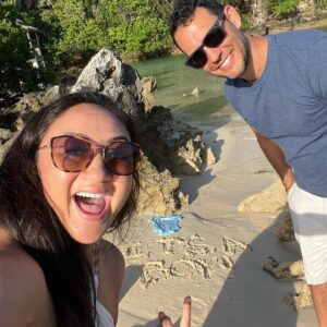 Carla Esparza Instagram - It’s a boy!!!💙💙💙😍
Celebrating our babymoon (our last solo trip before welcoming our little one) here at the gorgeous @grottobaybeachresort , but excited for our biggest adventure of all, parenthood!🥰💙 #paradise #bermuda #babymoon #grottobaybeachresort
