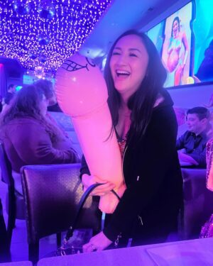 Carla Esparza Instagram - What a fun 24hr turnaround trip to Chicago to celebrate my soul sista @feliceherrig saying goodbye to the single life! What bachelorette party is complete without an inflatable p⭐️nis 😂?!
In all seriousness, I’m so freakin happy that Felice has found the partner that balances and completes her. There are VERY few people I would have made this trip for as a new mom, but I wouldn’t have missed this for the world. I think it’s a testament to the amazing friendship we have built over the course of  13 years! We relate to each other on so many levels having been on this wmma road for so long. I’m so grateful to have a friend who is so sweet, dedicated, hard working, driven, hilarious, and just such an amazing friend. Love you so much!!❤️ #TeamCookieDog 🍪🐶 for life!
