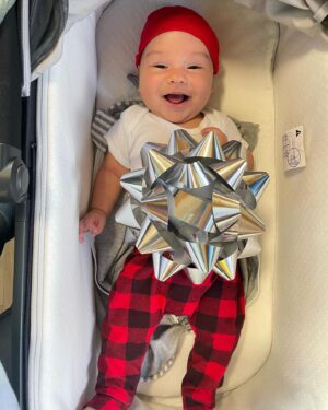 Carla Esparza Instagram - Merry Christmas from our family to yours🎄! We couldn’t be happier than to be celebrating with our son Donovan in our new home 🏡 . Our little Donovan loves to talk, move, smile, and laugh nonstop. Life has been a magnificent whirlwind, but I wouldn’t take a second back because it brought us here. Happy holidays and happy almost new year!😊🎄❤️