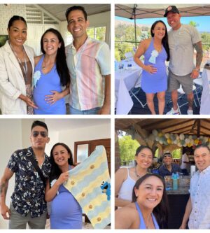 Carla Esparza Instagram - **My heart is so full 🥰🥲**
Best baby shower I could have asked for. Thank you to everyone who helped celebrate our baby boy 💙 and new home. We were so happy to have so many loved ones there, wish we had more time to spend with everyone. I am so grateful for all of the help in preparation, people who made the time to come (some from very far), clean up help, super thoughtful gifts, and most of all the wonderful memories ❤️
.
.
*Special shout-out to @hinna46 & @terriholte28 for helping setup (& my mom) 
* @dominique2z for the AMAZING cake 🎂 
* @mishy_boo27 & @patriciaflor85 for all of the registry help
* @axpopov & Peter for kegerator help
* @elcerroverde for the amazing pupusas
* @ourlifecbd for the wonderful game prizes (cbd tincture, bath bombs, massage oils) *And everyone who helped breakdown!