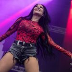 Carla Harvey Instagram - Here's a picture of a girl in her happy place; unfortunately i won't be in that happy place on the upcoming @butcherbabies Euro run. Love you all but i have to sit this one out! I have a history of problematic vision and I had to have a major surgery about 10 years ago in my right eye for a retinal detachment. On our summer tour the telltale symptoms repeated themselves in my left eye. I've been hoping to avoid major surgery but it is clear that it must be done. My emergency surgery will include a healing process of laying face down for a number of days with a gas bubble in my eye. This is the first time in fifteen years i won't be able to join my friends on stage but right now my health and sight take precedence for me. While I am gutted that I cannot make the tour the risk of me waiting till after a tour to do such a surgery is too great and includes permanent vision loss. The beauty of having two vocalists is that Heidi can cover for me until i'm better! Hoping to make it out for part of this euro run...go to the shows, have a blast and support my bandmates for me! I'll see you soon! #butcherbabies