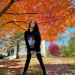 Carla Harvey Instagram - October Rust plays softly in the background🍁#midwestisbest #fallcolors #elvira
