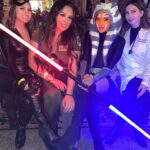 Carla Harvey Instagram - we came to this Halloween party to chew bubblegum and kick ass... and we're all out of bubblegum🎃😂Thanks for throwing such a fun event @zoe_lucillee we had a blast! Our #mandolorian and #ahsoka costumes were handmade by @bunnyrockettzz and @charbenante did my makeup again this year with a little finessing by @miacbenante ❤️Were not done yet, can you guess what our next costumes will be this year? 😜🧐🧐🧐