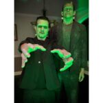 Carla Harvey Instagram - Happy Halloween from 1313 Mockingbird Lane 🎃 Channeling our inner Munsters 🖤We had so much fun recreating our favorite spooky couple last week with the help of @trooperhelmet 🧟‍♂️Swipe for all treats, no tricks 😜Thank you @cnelsonfx @nickmarrastudios @superstitchous_co #everydayishalloween #munsters #lilymunster #hermanmunster #yvonnedecarlo