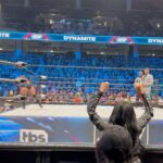 Carla Harvey Instagram - Good luck tonight @skyeblue_wrestling 🦋Scroll for some fun at @aew in Chicago a few weeks ago. So cool to see Skye walk out to the song @mikey_rukus @heidithebutcher @henryflury and I wrote for her, ringside baby!!! aew #butcherbabies #skyeblue #chokehold