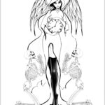 Carla Harvey Instagram - Surprise! Get your colored pencils, markers, gel pens and paints ready! My second annual PRETTY GIRLS DO UGLY THINGS ADULT COLORING BOOK IS HERE! This 32 page book is full of my black and white line art, just waiting for your special touch! The flip side of each line drawing is left blank for less bleed through. I can’t wait to see your interpretation of my work! Share your colored pages with me on social media with the tag #coloringwithcarla LINK IN BIO