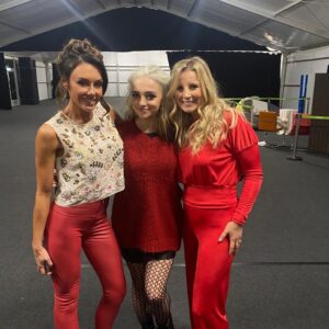 Carley Stenson Instagram - Photo 💣

What a frigging weeks it’s been! I still can’t quite believe it!!! ❤️

Can’t wait for you all to see my progress tomorrow with the fab @markhanretty! 

Get your 📱ready to vote pleeeease! ❤️

Red suit by @renekcouture 

#dancingonice @dancingonice