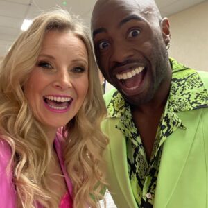 Carley Stenson Instagram - Photo 💣

What a frigging weeks it’s been! I still can’t quite believe it!!! ❤️

Can’t wait for you all to see my progress tomorrow with the fab @markhanretty! 

Get your 📱ready to vote pleeeease! ❤️

Red suit by @renekcouture 

#dancingonice @dancingonice