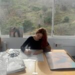 Carlota Guerrero Instagram - amigas, muy agradecida signing your first copies of “Adriana, Maria, Carlota” while listening to Estrella Morente in our studio. sending so much love to everyone who is supporting @penelopearchive 🫂♾️