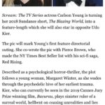 Carlson Young Instagram - morsel of good news in the time of corona ⚫️ 🕊 grateful to bring BW to life with these legends...