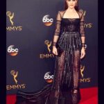 Carly Chaikin Instagram - #Aboutlastnight ・・・ 🔹 CARLY CHAIKIN | 2016 EMMYs 🔹 @CarlyChaikin #EMMYs #MrRobot #BestTVDrama #BestDressed #👗 @Reem_Acra #👠 @giuseppezanottimia #💎 @IleanaMakri #👛 @charlotte_olympia #StyledByJeffKKim #TeamJKK #JeffKKimStudio