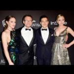 Carly Chaikin Instagram - Throwback to last year at the #goldenglobes. Good luck @ramimalek and @realchristianslater!!!!