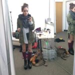 Carly Chaikin Instagram - Feeling beyond nostalgic given that it’s the SERIES FINALE tonight of @whoismrrobot. Fittings from the pilot and season 1 of what became Darlene’s two most iconic outfits. I can’t believe it’s over. Thank you guys for making Darlene such a beloved character. I see all of your comments and feel all the support and it means so much to me and always has over the last 4 years. #MrRobot ❤️💔❤️💔