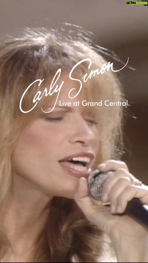 Carly Simon Instagram - Carly unveils a version of “We Have No Secrets” from Live At Grand Central.   Link in bio if you’d like pre-order!