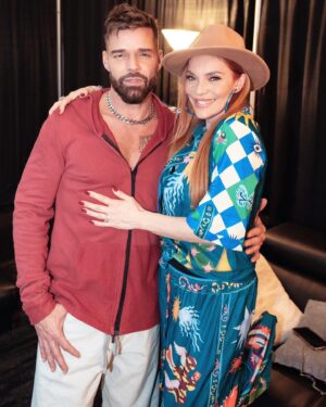 Carmit Bachar Instagram - @ricky_martin You are one of one! 
My heart is so full of joy watching you SHINE so bright✨ The show was incredible & you are magic! It was amazing to reunite with so many old friends still the same beautiful energy💕 The “Family” is real 🙌🏼
Almost 30 years later, not to mention you look and sound insane! I love you beyond💋 
Was Livin La Vida Loca w/my boo @chonique who choreo with @lisetteslife & shout out to all the other choreographers & dancers who killed it up there!! Dale! @jlvn1161 📸 @leandrovco