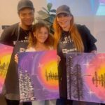 Carmit Bachar Instagram - Have you ever tried @paintwithtila ?! We loved it 🎨👩‍🎨 @kealarose_ @kevbwhitaker We are all artists!! #paintnite