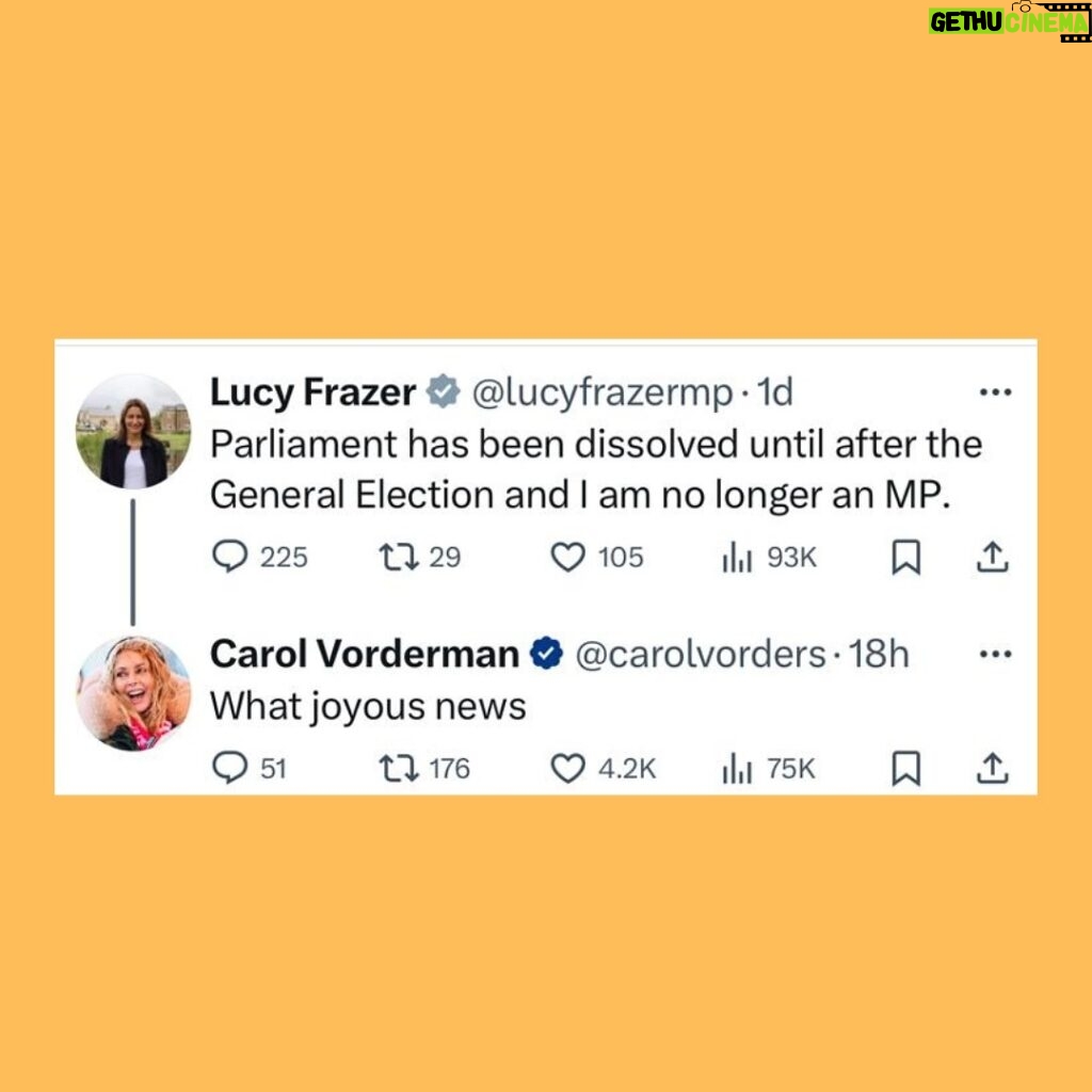 Carol Vorderman Instagram - TWITTER ROUND UP The Tories are pumping out their missives on Twitter. I feel the need to respond sometimes. 😉😉 Not long now