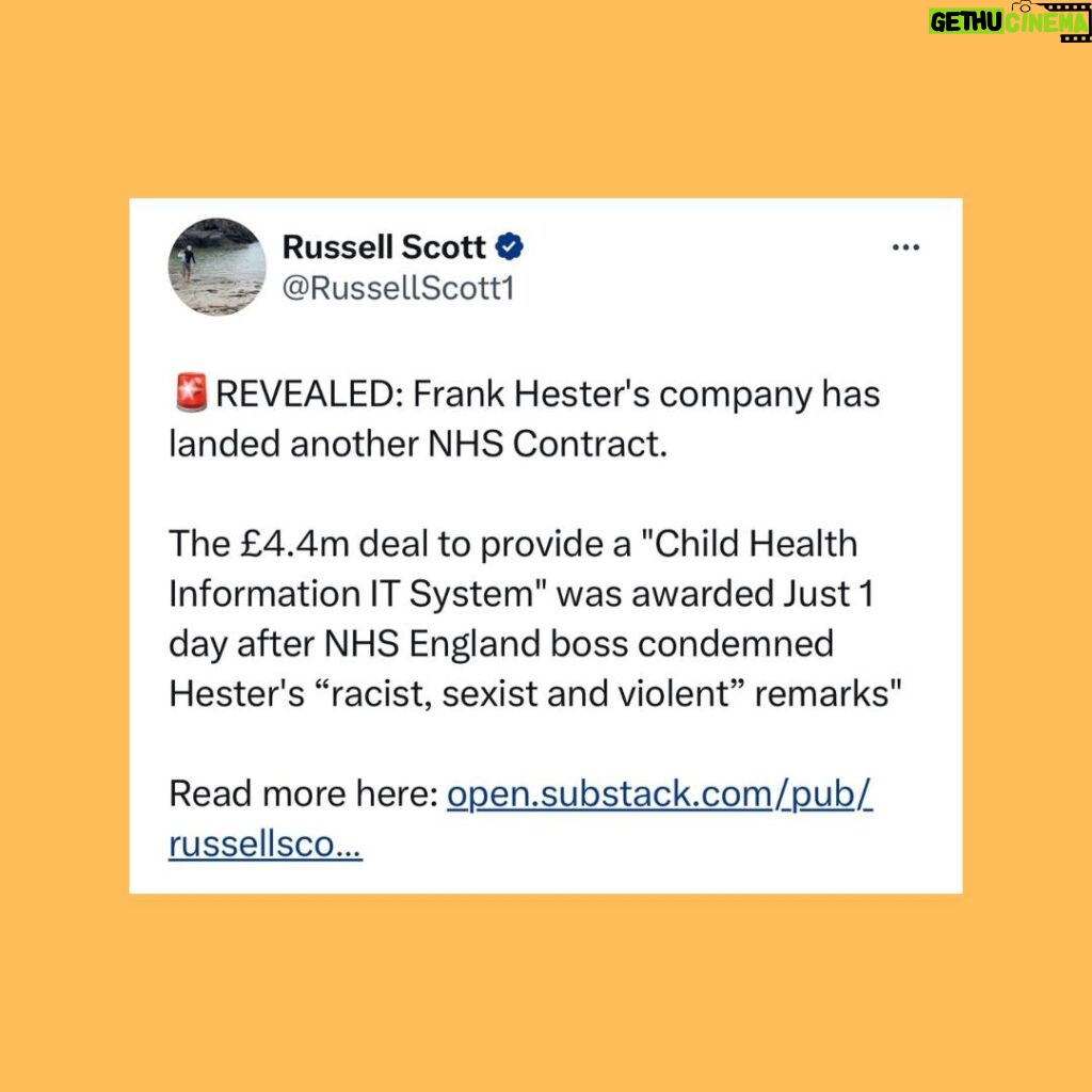 Carol Vorderman Instagram - A FEW DAYS IN THE TORY SEWER Frank Hester’s company has received £400 million in govt IT contracts and has donated £15 million to the Tory party. Last month it was revealed Hester said of Labour MP Diane Abbott that “she makes me want to hate all black women” and “she should be shot”. It’s now been revealed the Tories rewarded Hester with another contract for £4.4 million days later, even though the NHS England boss described his comments as “racist, sexist and violent”. Grant Shapps Defence Secretary has said that Tories will find more than £20 billion of money by cutting civil servants and replacing them with IT. So more contracts for Sunak’s family firm Infosys, the Post Office scandal company Fujitsu (Infosys and Fujitsu have a partnership) and for Frank Hester I guess? Rishi Sunak forces through the disgraceful Rwanda Bill costing us £500 million to send 200 refugees to Rwanda and then we will receive a similar number of people seeking asylum FROM Rwanda to the UK. Who’s profiting from all of this? The morning after the Bill was passed, Sunak tweets a ‘Happy St George’s Day’ message minutes after the report of 5 refugees, including a child, drowning in the Channel. Maybe just bad timing but …. By the way, Ben Habib, deputy leader of the Reform UK Ltd Party tells Talk TV that he would leave refugees to drown rather than save them if a boat capsized in the Channel. Not a whiff of his comments in the Daily Mail or Express or Telegraph or BBC so far. SIGN UP with us now for tactical voting advice. Type in your postcode with us at STOP THE TORIES. VOTE Tory researcher close to the Security Minister is charged with spying for China… Ben Houchen, the Tory Teesside Mayor is up for election on May 2nd. Local entrepreneur and Middlesborough FC Chairman Steve Gibson who had supported Houchen in the past says that Houchen has ‘sold the future of generations’ when Houchen’s appalling deal for Teesworks and Freeport gifted £500 million to two businessmen. Gibson now supports Labour. If Houchen loses (polls say neck and neck with Labour) that could mean the end of Sunak.