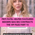 Carol Vorderman Instagram – #TheVIPFiles PART 15
Why did former Home Secretary Priti Patel intervene to help a company bag PPE contracts worth £216 MILLION, after being contacted by a Tory party adviser and donor?

Working with @goodlawproject to bring you these Tory stories