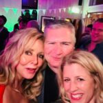 Carol Vorderman Instagram - "Gays and girls and Whitey" @whiteydrums doing ....bad dancing, bad singing, great laughing till we cried.. The tribe out for @owainwynevans 40th in Cardiff last night... @sallylindsay73 @jules__sampson @arranjrees @ianhwatkins @thecraigburton @bridgec_3 Happy Birthday my CYNTAFFFFFF dahhhhhhlinggg ❤️ We love you so much. My BBC Radio Wales fam out in full force....I've missed you my @natsus1 ❤️❤️ See you very soon and thanks for the bed and the bacon butty 🤍❤️🥳