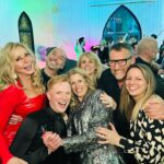 Carol Vorderman Instagram - "Gays and girls and Whitey" @whiteydrums doing ....bad dancing, bad singing, great laughing till we cried.. The tribe out for @owainwynevans 40th in Cardiff last night... @sallylindsay73 @jules__sampson @arranjrees @ianhwatkins @thecraigburton @bridgec_3 Happy Birthday my CYNTAFFFFFF dahhhhhhlinggg ❤️ We love you so much. My BBC Radio Wales fam out in full force....I've missed you my @natsus1 ❤️❤️ See you very soon and thanks for the bed and the bacon butty 🤍❤️🥳