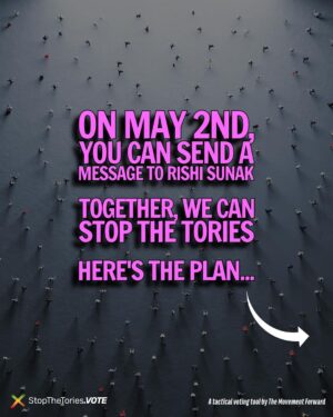 Carol Vorderman Instagram - Our tactical voting website has relaunched. Guidance for May 2nd is now available.

Back in 2022, we shared some tips about how to vote tactically to get your local Tory out and it helped swing *some* votes.

Then in In 2023, The Movement Forward launched the first ever tactical voting tool for the UK’s local elections and almost half a million smart voters used #StopTheTories

In unrelated news, 1063 Tory councillors lost their seats.

Today we have relaunched our StopTheTories dot vote website. The updated site features your guidance for the 2024 local elections and mayoral elections.

Coming very soon will be advice for the Police & Crime Commissioner elections.

Austerity, Brexit, privatisation, mass poverty, the failing economy, bigotry, inequality, division - we didn’t vote for any of it.

Together we’ll make it clear that it was us - the voters - who showed up to use our votes mainly to remove the Tories

It might not be the General Election we have been waiting for but on May 2nd, you can Stop The Tories at the #LocalElections2024 at stopthetories.vote
