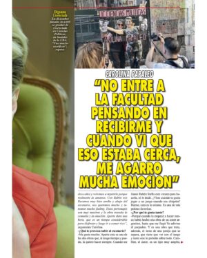 Carolina Papaleo Instagram - Gracias @peralta_nico por tan hermosa nota para revista pronto 😍

Después de 12 años hablamos de la vuelta de “Yo adivino el Parpadeo”, mi felicidad que hoy me digan “Licenciada en Ciencia Política” y todos los proyectos que vienen por delante! 

Encontra en Revista Pronto la nota completa 🙌🏾