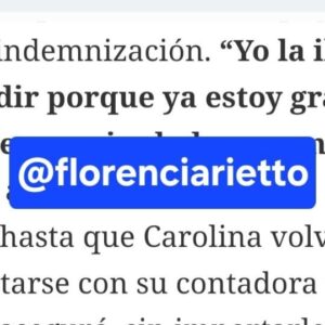 Carolina Papaleo Instagram - Solo te queda el orgullo de ser camaleón @florenciarietto. Liquidación por contadora, en blanco y con 50% de plus por indemnización por pandemia Marzo del 2022, deja de pasar papelón. Dicen que el ladrón ve a todos de su misma condicion.
No tengo la culpa que cambies de espacio político mostrando una clara inconsistencia y que no se te ocurre mejor estrategia de distraccion querer ensuciarme. Lo siento mis papeles están en órden y por casa como andamos? 🥱