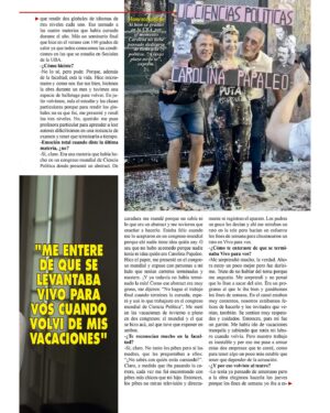 Carolina Papaleo Instagram - Gracias @peralta_nico por tan hermosa nota para revista pronto 😍

Después de 12 años hablamos de la vuelta de “Yo adivino el Parpadeo”, mi felicidad que hoy me digan “Licenciada en Ciencia Política” y todos los proyectos que vienen por delante! 

Encontra en Revista Pronto la nota completa 🙌🏾