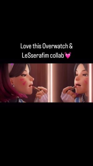 Carolina Ravassa Instagram - So excited #sombra was included in this cute video. Can’t get this song out of my head now! #PerfectNight @le_sserafim @playoverwatch
