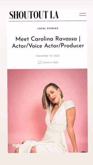 Carolina Ravassa Instagram - Thank you for this shout out @shoutoutlaofficial ! 
And pardon the redundancy, but I just had to 
SHOUT OUT my dear friend @susana.victoria_ with her @the_embodyment practice 💕
Photos: @themikegarcia

https://shoutoutla.com/meet-carolina-ravassa-actor-voice-actor-producer/
