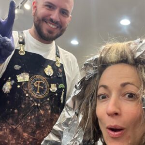 Carolina Ravassa Instagram - Big shout out to my favorite hairstylist and colorist @hairbydavidbailey at @folklore.la !!!
 (Did you also know he’s a #sombra main?!) 
Went back to my highschool look, my original #blonde… blast to the past baby! Gracias! Pura vida:) 
#hairstylist #hairdye #balayagehighlights #balayage