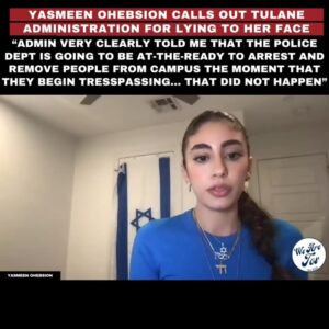 Caroline D'Amore Instagram - #EXCLUSIVE interview conducted by @wearetov with @yasmeen.ohebsion regarding HORRIFIC antisemitism at Tulane. #SwipeRight to listen to her horrifying testimony. 

Please #ShareWidely to amplify Yasmeen’s voice and the experience of Jewish students on campus. 

🔔Follow @wearetov to support our work in combatting antisemitism and to stay informed. 

🧿See with your own eyes.
🦻Hear with your own ears. 
🪬Feel with your own soul.
 
🤝Join our mission to stand up for what’s right. 
.
.
.
#EndJewHatred #antisemitism #stopantisemitism #jewish #jew #judaism #endantisemtism #israelunderattack #istandwithisrael #israel #israeli #selectiveoutrage #injustice #MeToo_UNless_UR_A_Jew  #BringThemHome #BringThemHomeNow #ReleaseTheHostagesNow #FreeTheHostages 

Disclaimer- we neither endorse nor defend or promote images of violence and hatred but share them for educational and awareness purposes. We are not responsible for the messages or images in this post. 

Disclaimed for IG “Fact-Checker”: this post is merely a viewpoint/opinion/theory/satire and should not be construed as a statement of fact. Nor am I giving any advice.

Copyright Disclaimer under section 107 of the Copyright Act of 1976, allowance is made for “fair use” for purposes such as criticism, comment, news reporting, teaching, scholarship, education and research.